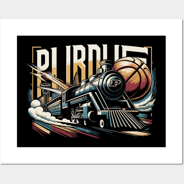 PURDUE Basketball Tribute - Basketball Purdure University Design Purdue Tribute - Basket Ball  Player Wall Art by TributeDesigns